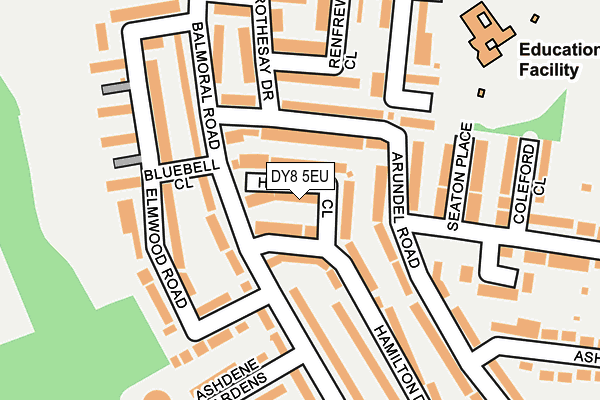 DY8 5EU map - OS OpenMap – Local (Ordnance Survey)