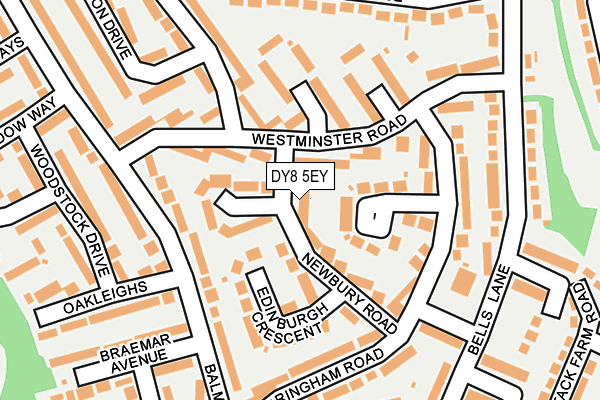 DY8 5EY map - OS OpenMap – Local (Ordnance Survey)