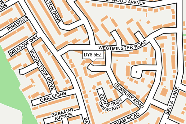 DY8 5EZ map - OS OpenMap – Local (Ordnance Survey)