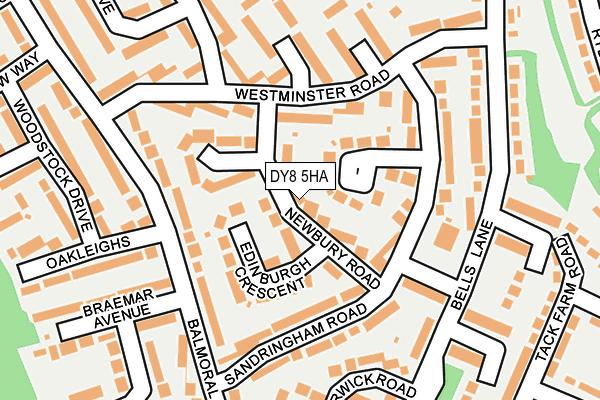 DY8 5HA map - OS OpenMap – Local (Ordnance Survey)