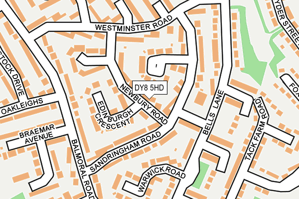 DY8 5HD map - OS OpenMap – Local (Ordnance Survey)
