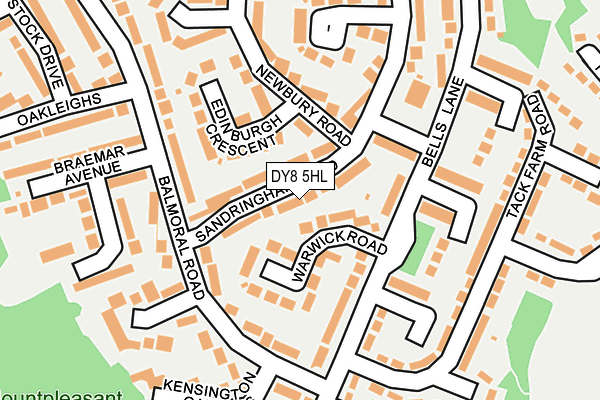 DY8 5HL map - OS OpenMap – Local (Ordnance Survey)