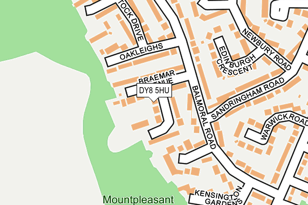 DY8 5HU map - OS OpenMap – Local (Ordnance Survey)