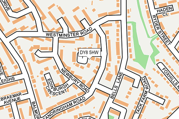 DY8 5HW map - OS OpenMap – Local (Ordnance Survey)