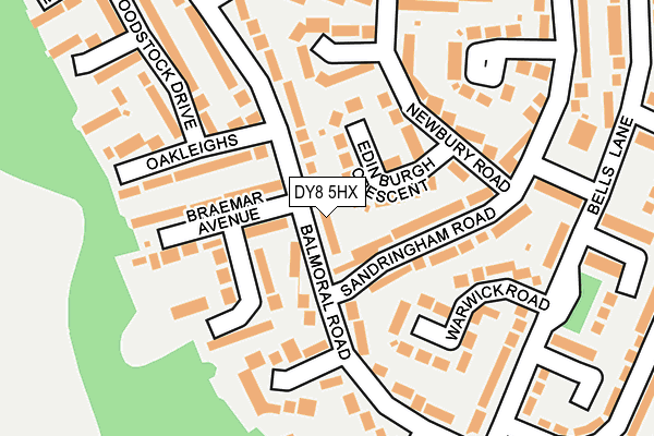 DY8 5HX map - OS OpenMap – Local (Ordnance Survey)