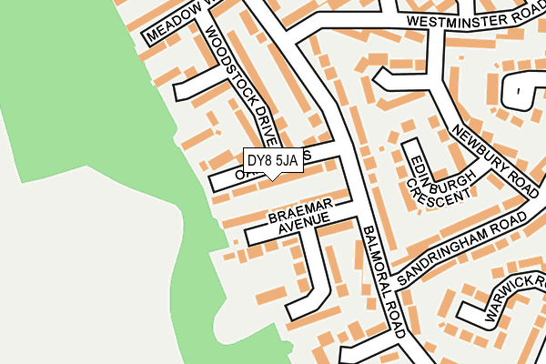 DY8 5JA map - OS OpenMap – Local (Ordnance Survey)