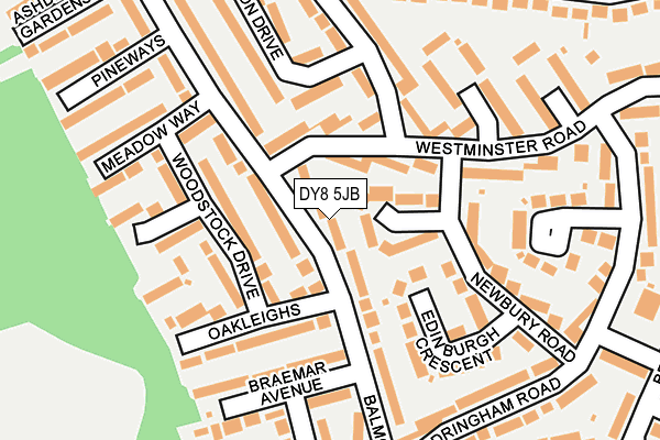 DY8 5JB map - OS OpenMap – Local (Ordnance Survey)