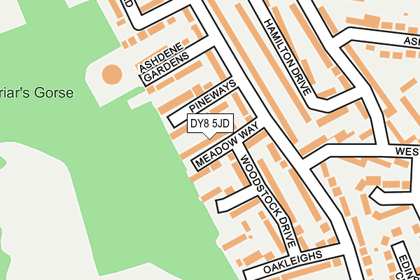 DY8 5JD map - OS OpenMap – Local (Ordnance Survey)