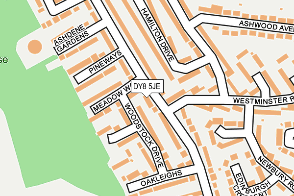DY8 5JE map - OS OpenMap – Local (Ordnance Survey)