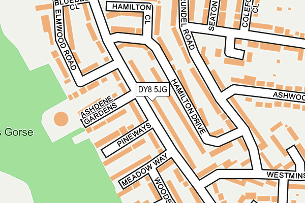 DY8 5JG map - OS OpenMap – Local (Ordnance Survey)