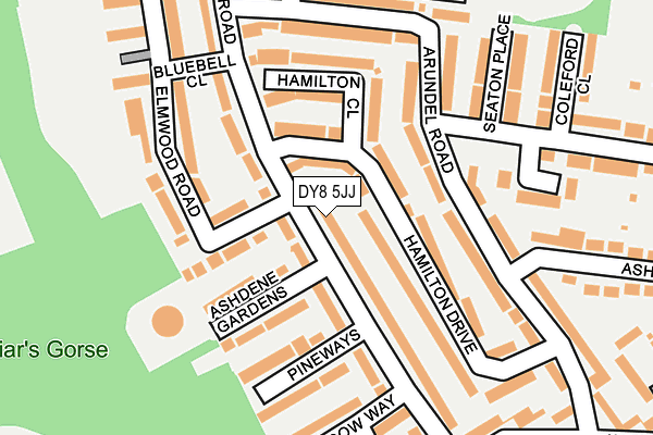 DY8 5JJ map - OS OpenMap – Local (Ordnance Survey)