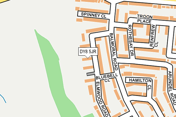 DY8 5JR map - OS OpenMap – Local (Ordnance Survey)