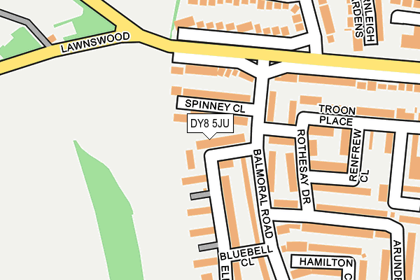 DY8 5JU map - OS OpenMap – Local (Ordnance Survey)