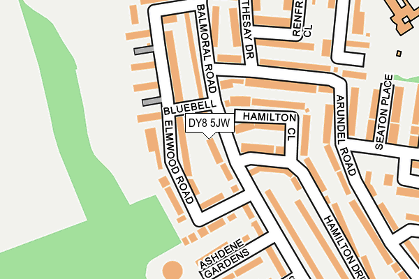 DY8 5JW map - OS OpenMap – Local (Ordnance Survey)