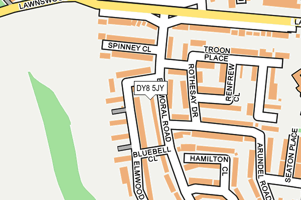 DY8 5JY map - OS OpenMap – Local (Ordnance Survey)