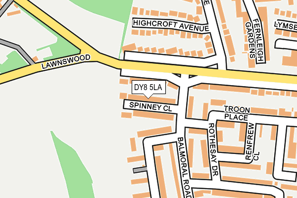 DY8 5LA map - OS OpenMap – Local (Ordnance Survey)