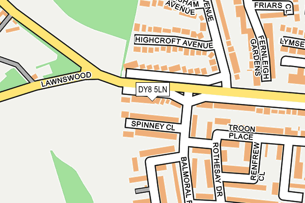 DY8 5LN map - OS OpenMap – Local (Ordnance Survey)