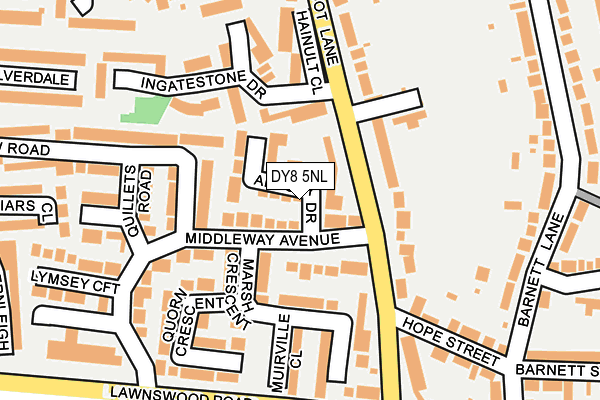 DY8 5NL map - OS OpenMap – Local (Ordnance Survey)