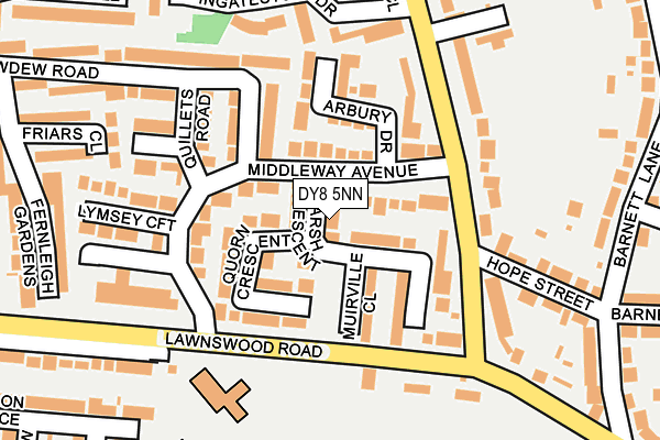 DY8 5NN map - OS OpenMap – Local (Ordnance Survey)