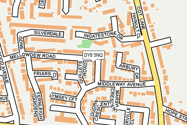 DY8 5NQ map - OS OpenMap – Local (Ordnance Survey)