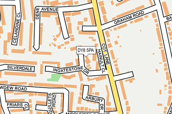 DY8 5PA map - OS OpenMap – Local (Ordnance Survey)