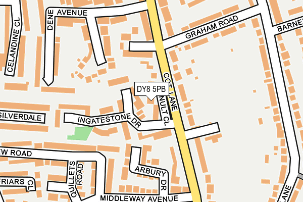 DY8 5PB map - OS OpenMap – Local (Ordnance Survey)