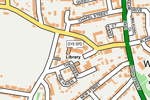 DY8 5PD map - OS OpenMap – Local (Ordnance Survey)