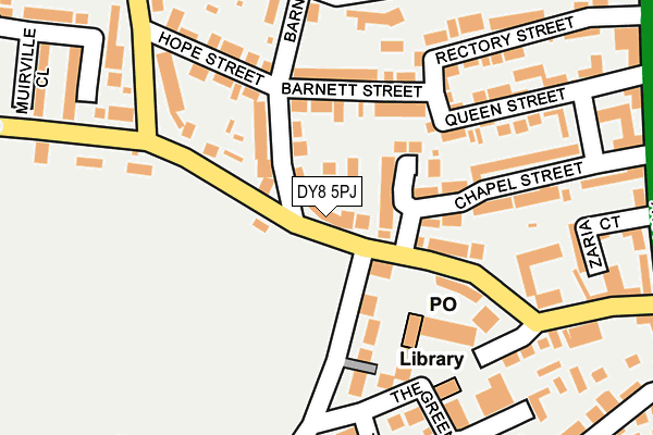 DY8 5PJ map - OS OpenMap – Local (Ordnance Survey)