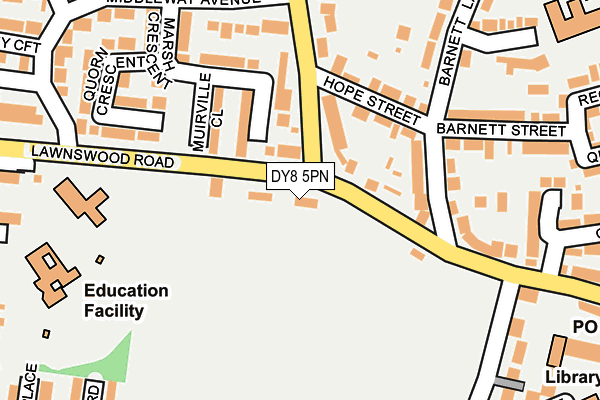 DY8 5PN map - OS OpenMap – Local (Ordnance Survey)
