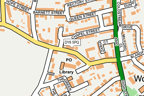 DY8 5PQ map - OS OpenMap – Local (Ordnance Survey)