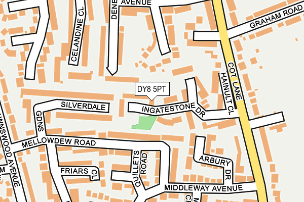 DY8 5PT map - OS OpenMap – Local (Ordnance Survey)