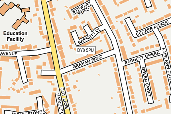 DY8 5PU map - OS OpenMap – Local (Ordnance Survey)
