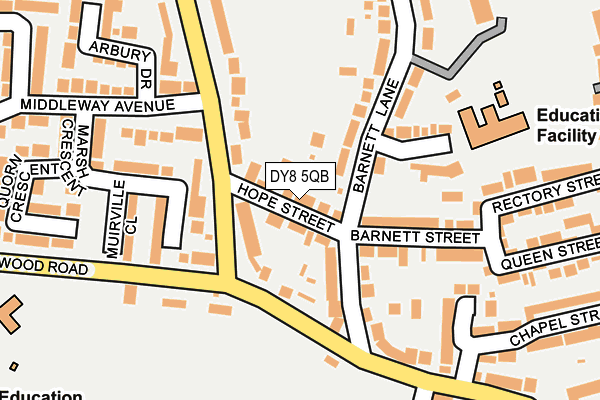 DY8 5QB map - OS OpenMap – Local (Ordnance Survey)