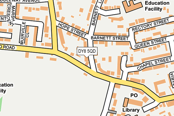 DY8 5QD map - OS OpenMap – Local (Ordnance Survey)