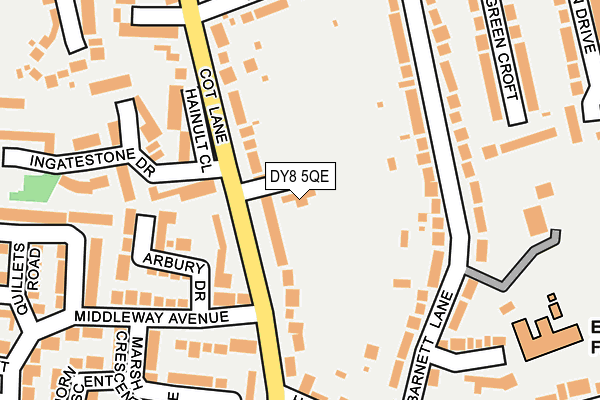 DY8 5QE map - OS OpenMap – Local (Ordnance Survey)
