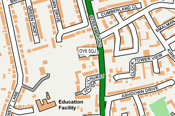 DY8 5QJ map - OS OpenMap – Local (Ordnance Survey)