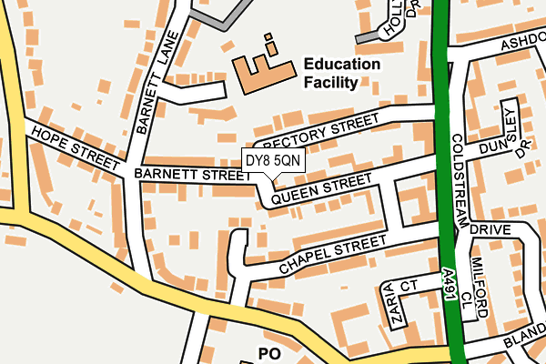 DY8 5QN map - OS OpenMap – Local (Ordnance Survey)
