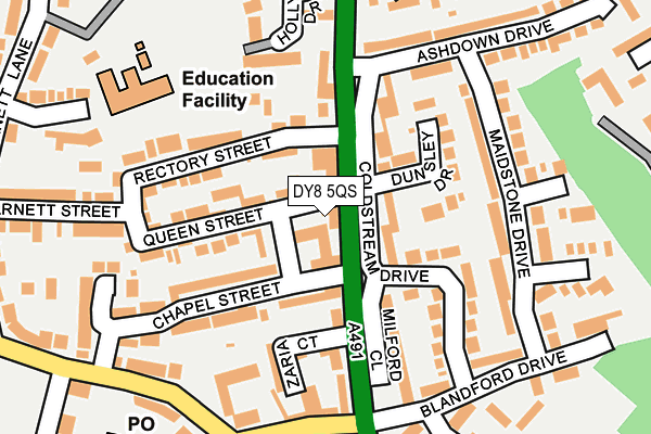 DY8 5QS map - OS OpenMap – Local (Ordnance Survey)