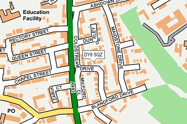 DY8 5QZ map - OS OpenMap – Local (Ordnance Survey)