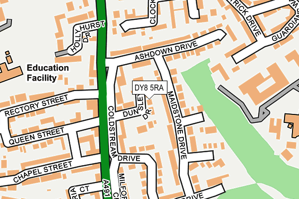 DY8 5RA map - OS OpenMap – Local (Ordnance Survey)