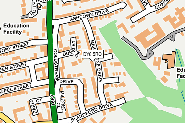 DY8 5RQ map - OS OpenMap – Local (Ordnance Survey)