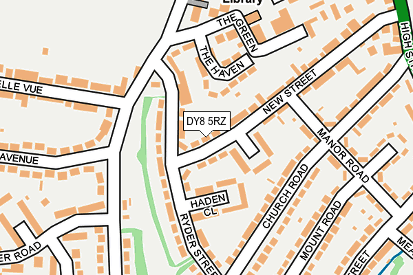 DY8 5RZ map - OS OpenMap – Local (Ordnance Survey)