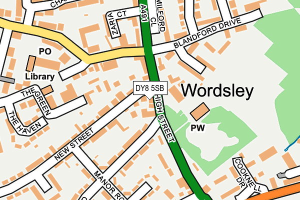 Map of WLV HEATING LTD at local scale