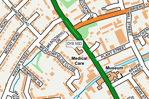 DY8 5SD map - OS OpenMap – Local (Ordnance Survey)