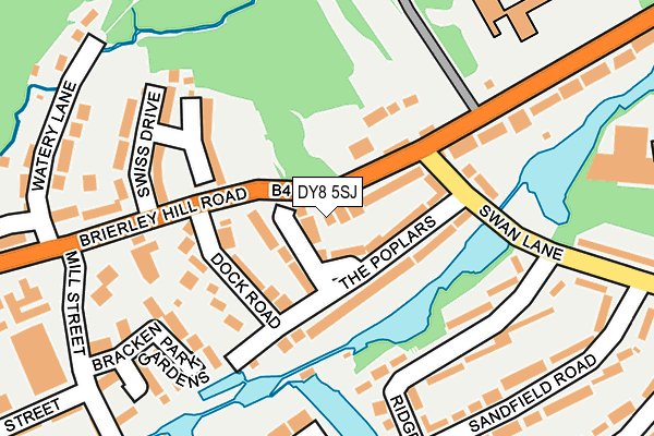 DY8 5SJ map - OS OpenMap – Local (Ordnance Survey)