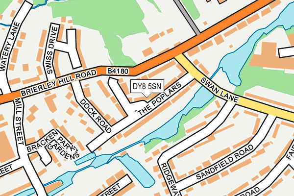 DY8 5SN map - OS OpenMap – Local (Ordnance Survey)