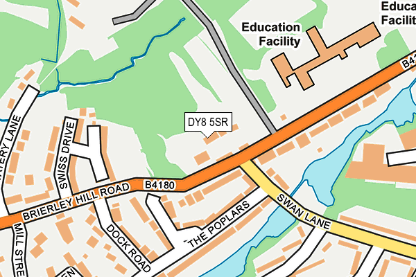 DY8 5SR map - OS OpenMap – Local (Ordnance Survey)