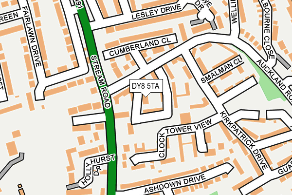 DY8 5TA map - OS OpenMap – Local (Ordnance Survey)