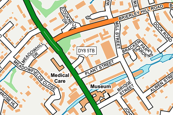 DY8 5TB map - OS OpenMap – Local (Ordnance Survey)