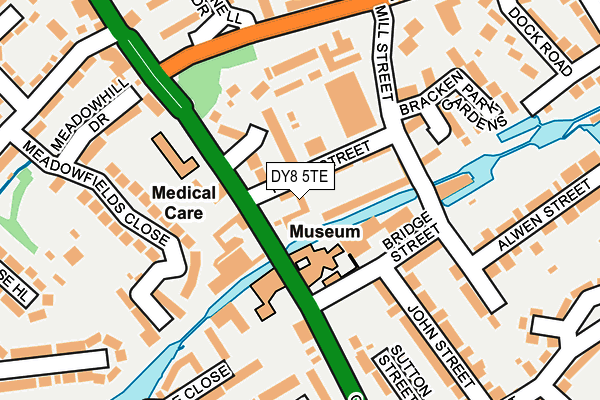 DY8 5TE map - OS OpenMap – Local (Ordnance Survey)